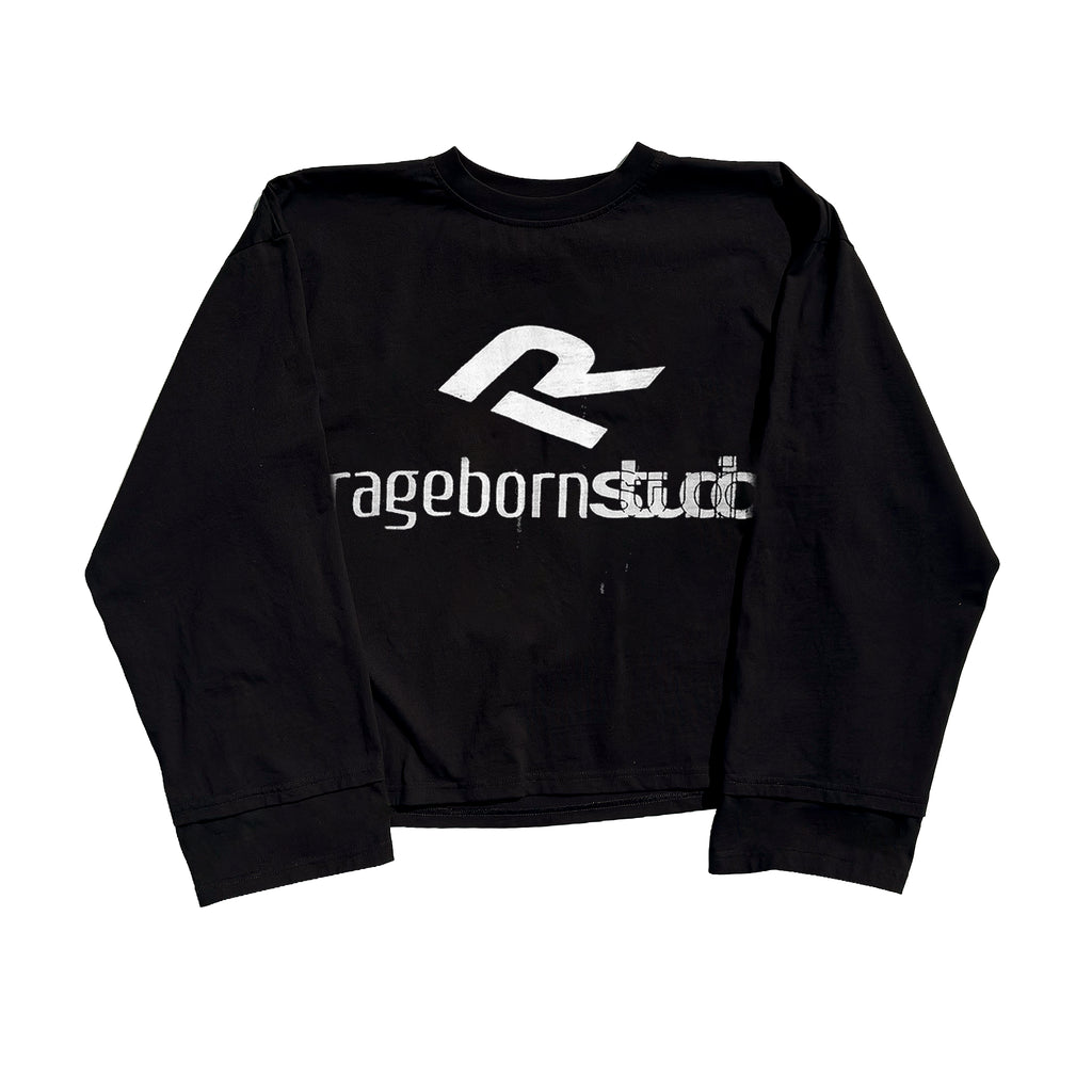 LONGSLEEVE - BLACK LOGO PRINT