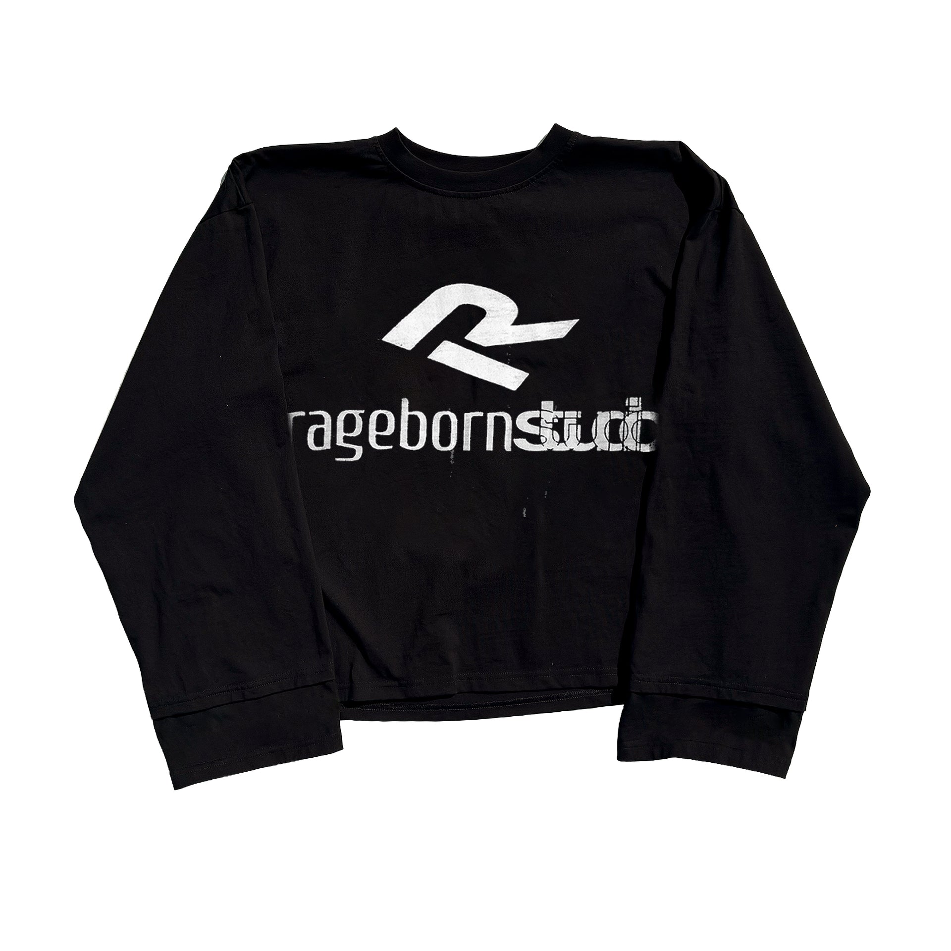 LONGSLEEVE - BLACK LOGO PRINT