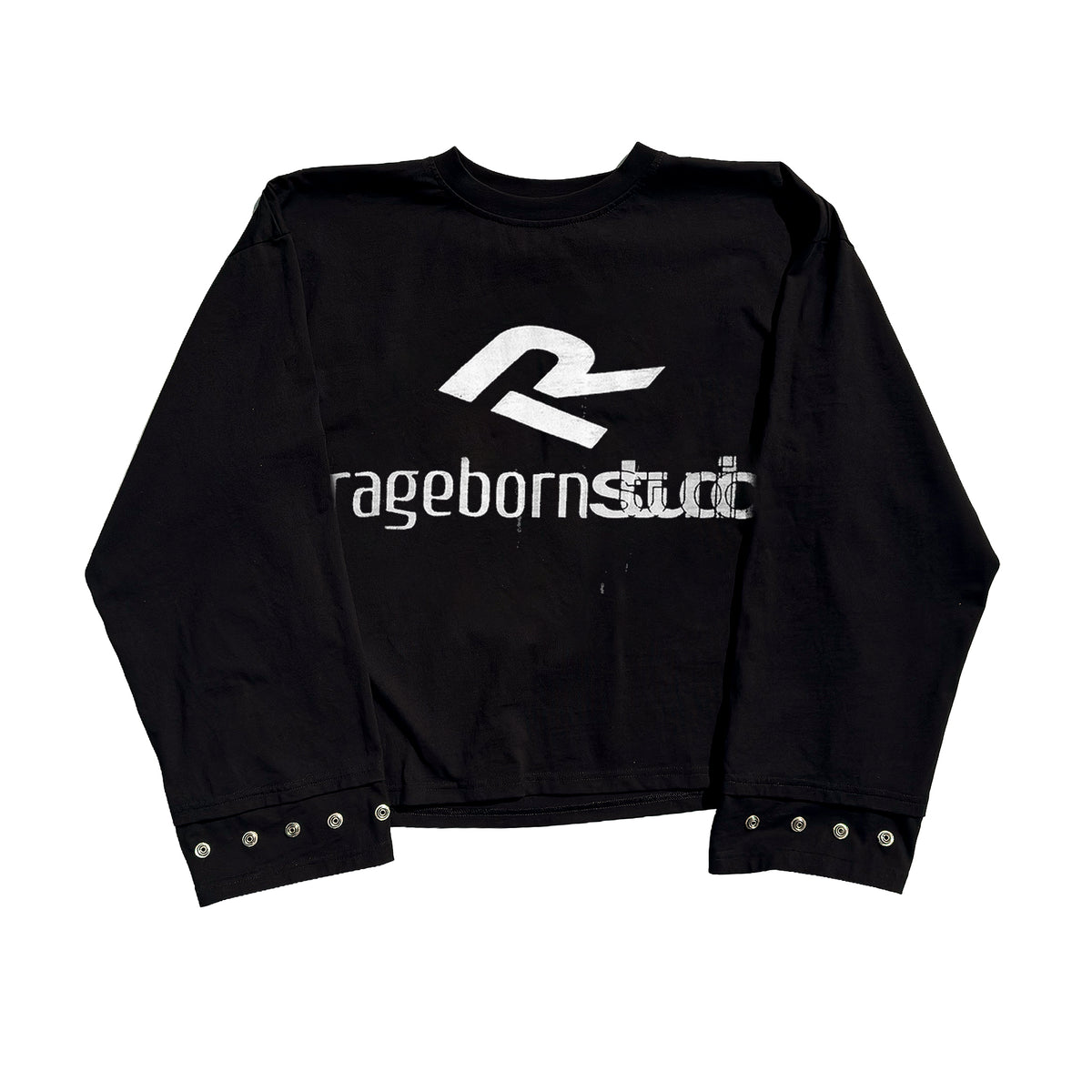 LONGSLEEVE - BLACK LOGO PRINT