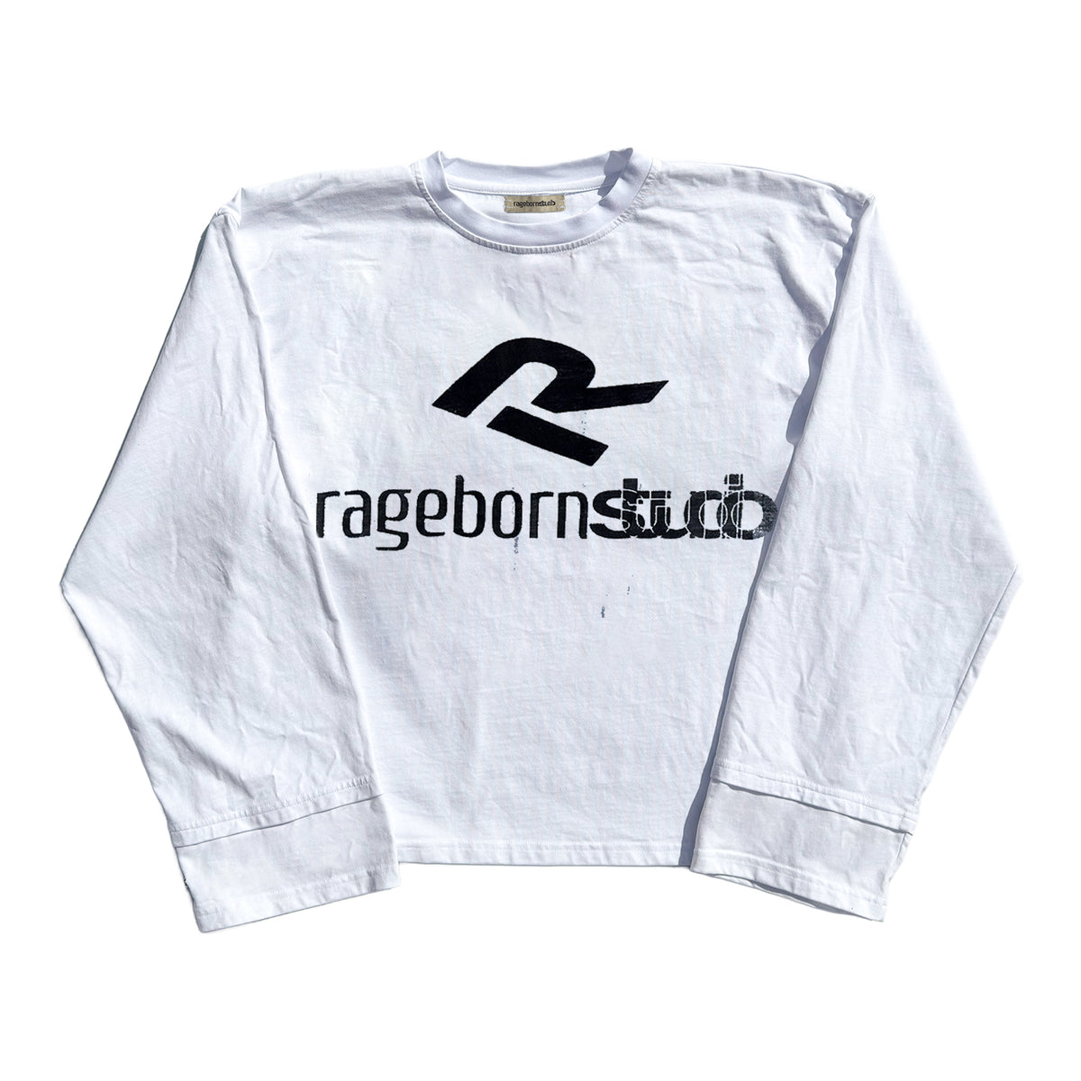 LONGSLEEVE - WHITE LOGO PRINT