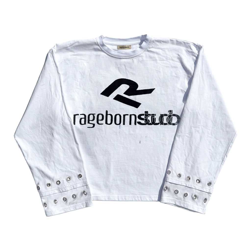LONGSLEEVE - WHITE LOGO PRINT