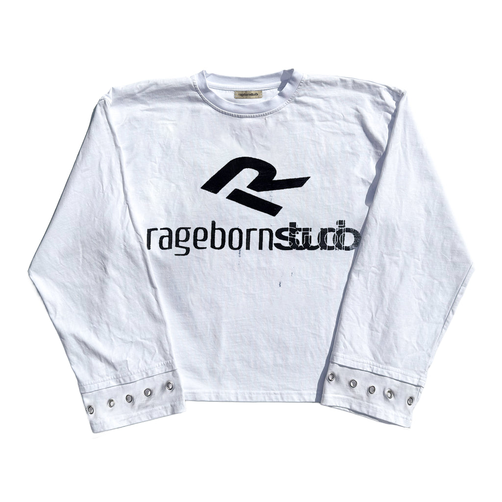 LONGSLEEVE - WHITE LOGO PRINT