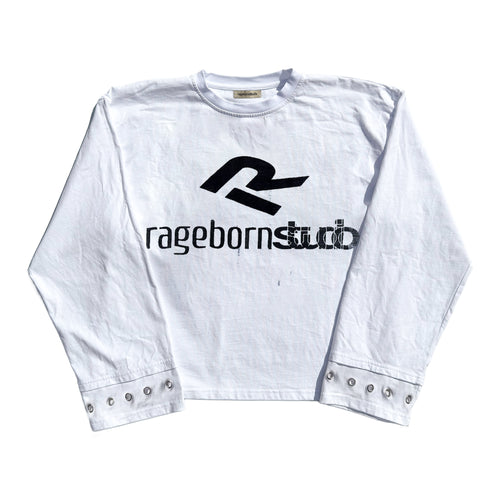 LONGSLEEVE - WHITE LOGO PRINT