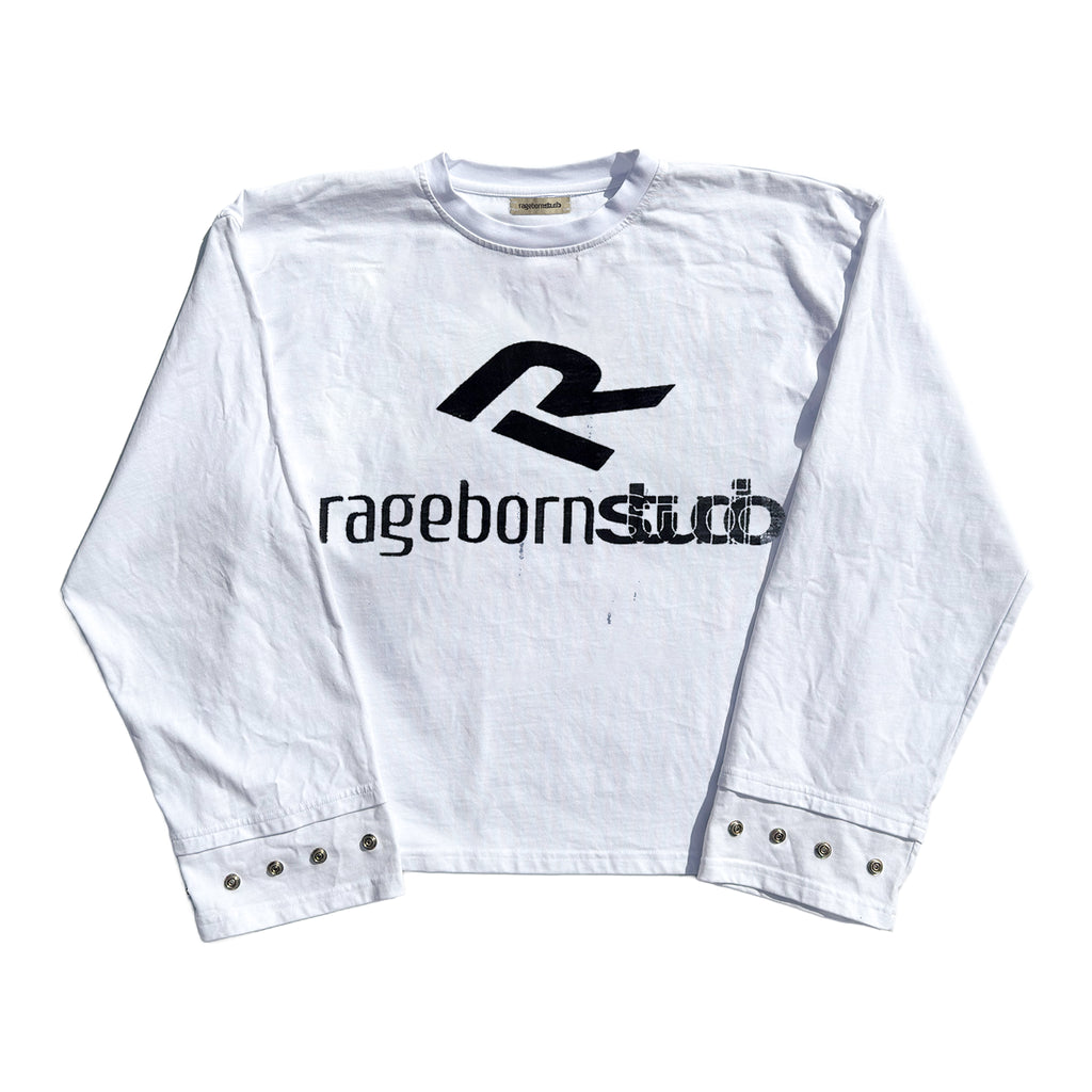 LONGSLEEVE - WHITE LOGO PRINT