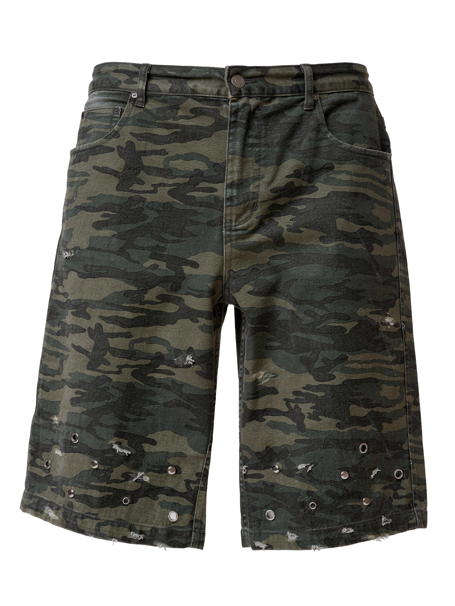 Camo Distressed Jorts